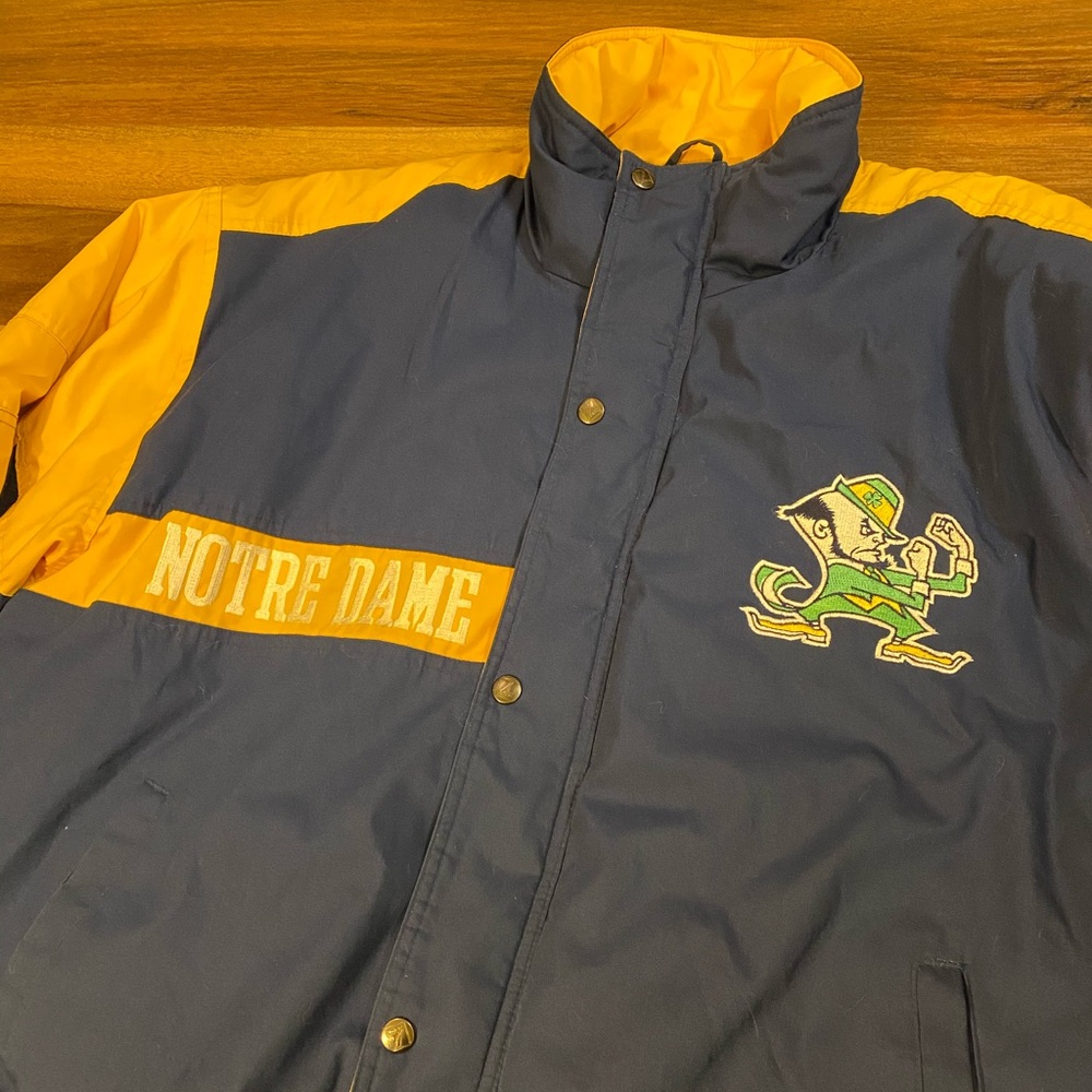 LOGO 7 Notre Dame Blue and Yellow Jacket